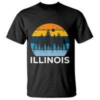 Vintage Illinois Mountain Forest T Shirt Nature Adventure Gift