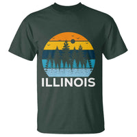 Vintage Illinois Mountain Forest T Shirt Nature Adventure Gift