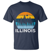 Vintage Illinois Mountain Forest T Shirt Nature Adventure Gift
