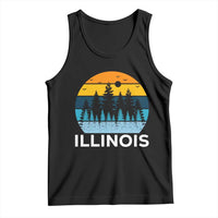 Vintage Illinois Mountain Forest Tank Top Nature Adventure Gift