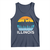 Vintage Illinois Mountain Forest Tank Top Nature Adventure Gift
