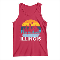 Vintage Illinois Mountain Forest Tank Top Nature Adventure Gift