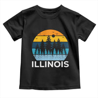 Vintage Illinois Mountain Forest Toddler T Shirt Nature Adventure Gift