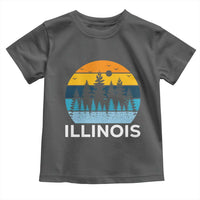 Vintage Illinois Mountain Forest Toddler T Shirt Nature Adventure Gift
