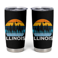 Vintage Illinois Mountain Forest Tumbler Cup Nature Adventure Gift