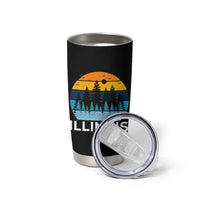 Vintage Illinois Mountain Forest Tumbler Cup Nature Adventure Gift