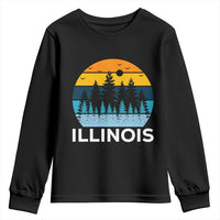 Vintage Illinois Mountain Forest Youth Sweatshirt Nature Adventure Gift