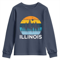 Vintage Illinois Mountain Forest Youth Sweatshirt Nature Adventure Gift
