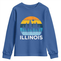 Vintage Illinois Mountain Forest Youth Sweatshirt Nature Adventure Gift