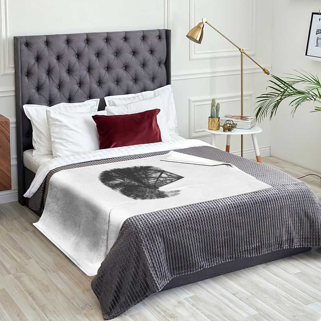 Mother Road Adventure Graphic Throw Blanket Vintage Route Highway 66 Bridge