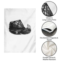 Mother Road Adventure Graphic Garden Flag Vintage Route Highway 66 Bridge