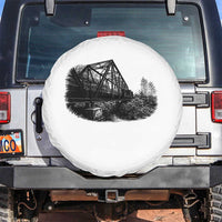 Mother Road Adventure Graphic Spare Tire Cover Vintage Route Highway 66 Bridge