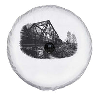 Mother Road Adventure Graphic Spare Tire Cover Vintage Route Highway 66 Bridge