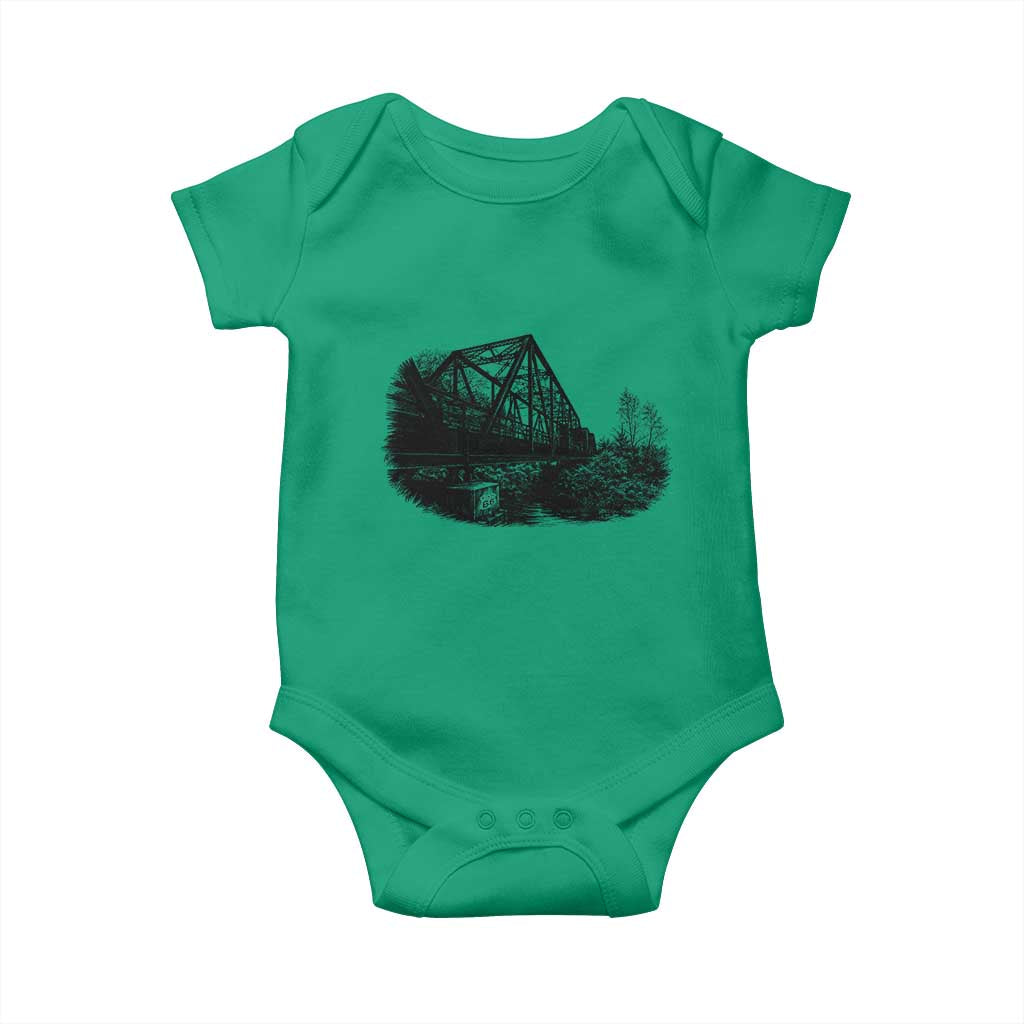 Mother Road Adventure Graphic Baby Onesie Vintage Route Highway 66 Bridge