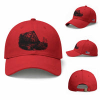 Mother Road Adventure Graphic Baseball Cap Vintage Route Highway 66 Bridge