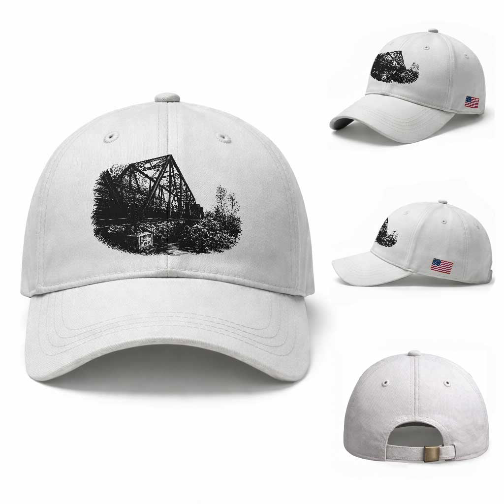 Mother Road Adventure Graphic Baseball Cap Vintage Route Highway 66 Bridge