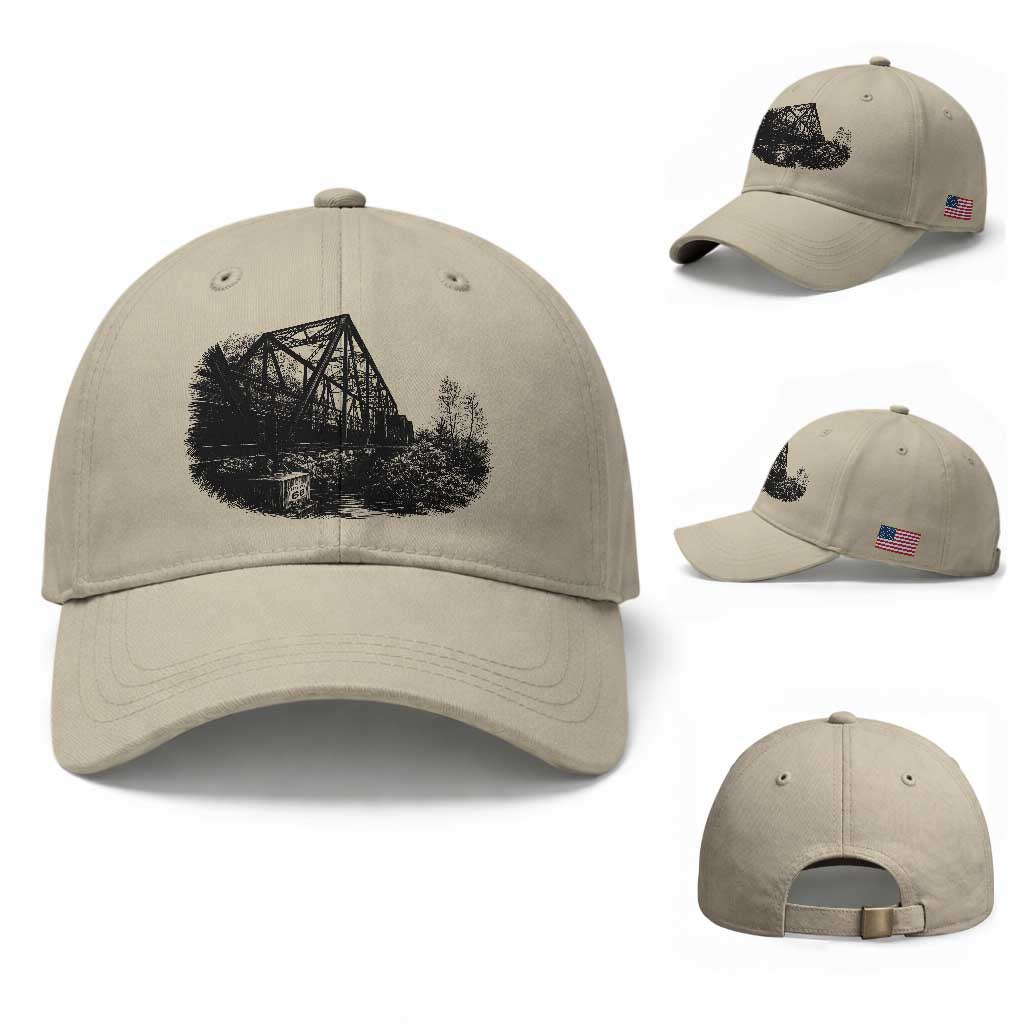Mother Road Adventure Graphic Baseball Cap Vintage Route Highway 66 Bridge