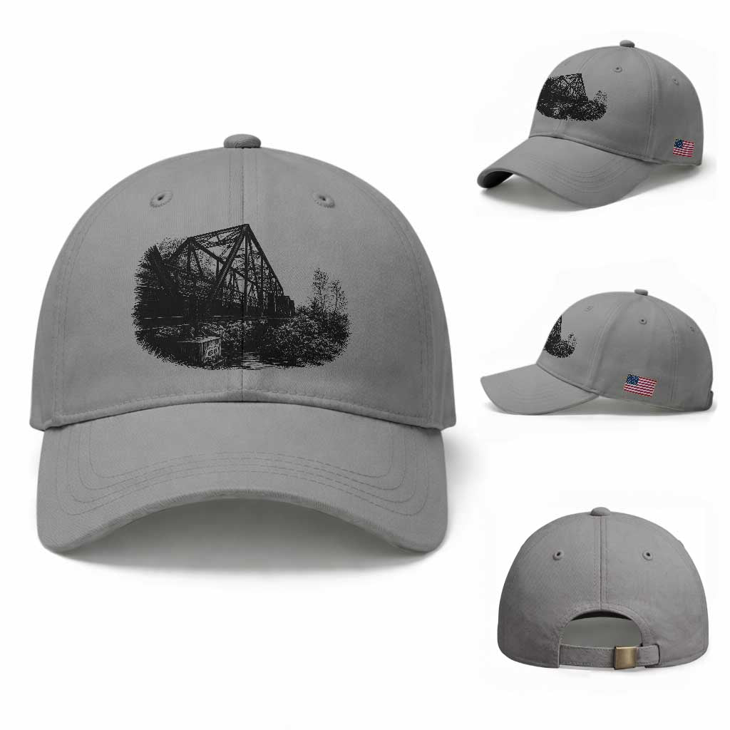 Mother Road Adventure Graphic Baseball Cap Vintage Route Highway 66 Bridge