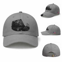 Mother Road Adventure Graphic Baseball Cap Vintage Route Highway 66 Bridge