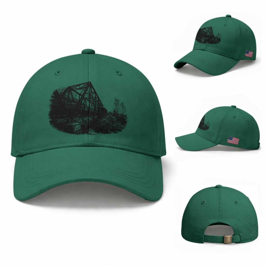 Mother Road Adventure Graphic Baseball Cap Vintage Route Highway 66 Bridge