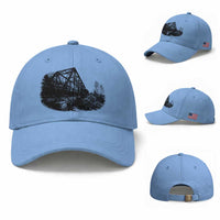 Mother Road Adventure Graphic Baseball Cap Vintage Route Highway 66 Bridge