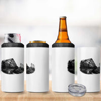 Mother Road Adventure Graphic 4 in 1 Can Cooler Tumbler Vintage Route Highway 66 Bridge