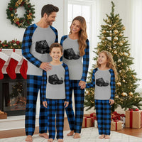 Mother Road Adventure Graphic Plaid Pajama Set Vintage Route Highway 66 Bridge