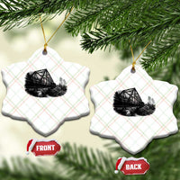 Mother Road Adventure Graphic Ceramic Ornament Vintage Route Highway 66 Bridge