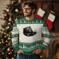 Mother Road Adventure Graphic Ugly Christmas Sweater Vintage Route Highway 66 Bridge