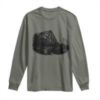 Mother Road Adventure Graphic Long Sleeve Shirt Vintage Route Highway 66 Bridge
