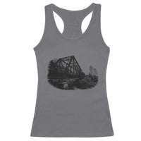 Mother Road Adventure Graphic Racerback Tank Top Vintage Route Highway 66 Bridge