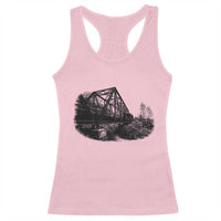 Mother Road Adventure Graphic Racerback Tank Top Vintage Route Highway 66 Bridge