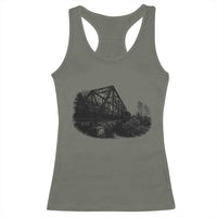 Mother Road Adventure Graphic Racerback Tank Top Vintage Route Highway 66 Bridge