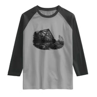 Mother Road Adventure Graphic Raglan Shirt Vintage Route Highway 66 Bridge