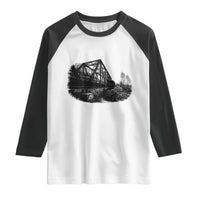 Mother Road Adventure Graphic Raglan Shirt Vintage Route Highway 66 Bridge