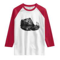 Mother Road Adventure Graphic Raglan Shirt Vintage Route Highway 66 Bridge