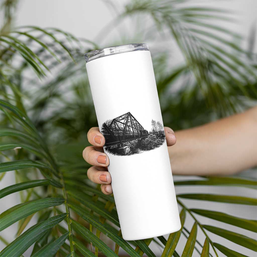 Mother Road Adventure Graphic Skinny Tumbler Vintage Route Highway 66 Bridge