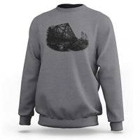 Mother Road Adventure Graphic Sweatshirt Vintage Route Highway 66 Bridge