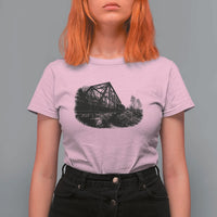 Mother Road Adventure Graphic T Shirt For Women Vintage Route Highway 66 Bridge
