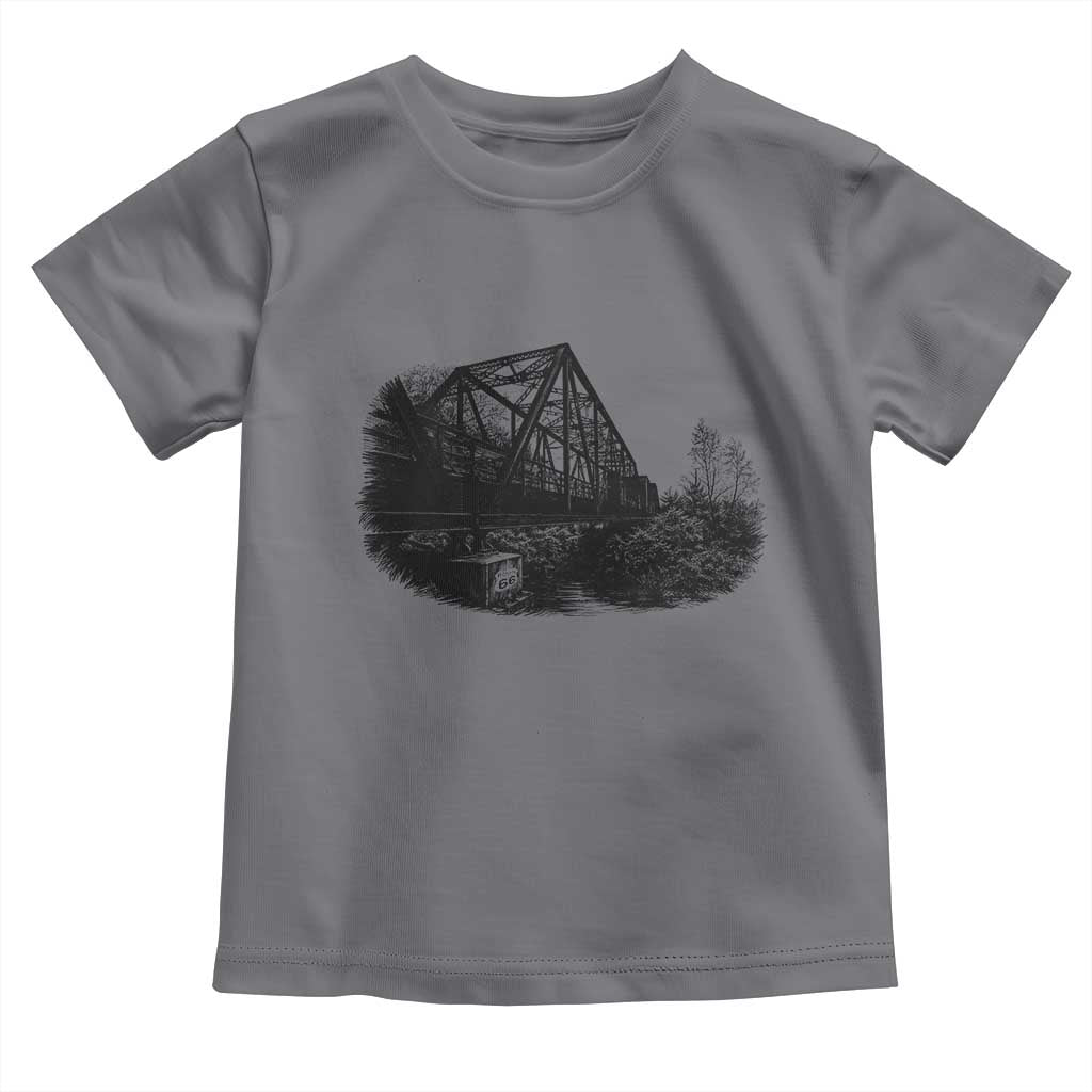 Mother Road Adventure Graphic Toddler T Shirt Vintage Route Highway 66 Bridge