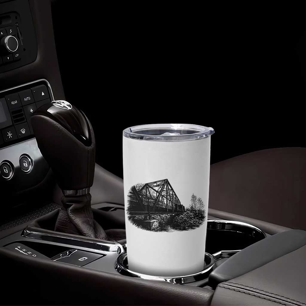 Mother Road Adventure Graphic Tumbler Cup Vintage Route Highway 66 Bridge