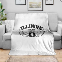 Illinois Route Highway 66 Souvenir Throw Blanket Open Road Adventure