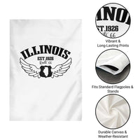 Illinois Route Highway 66 Souvenir Garden Flag Open Road Adventure