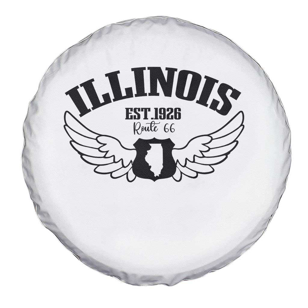 Illinois Route Highway 66 Souvenir Spare Tire Cover Open Road Adventure