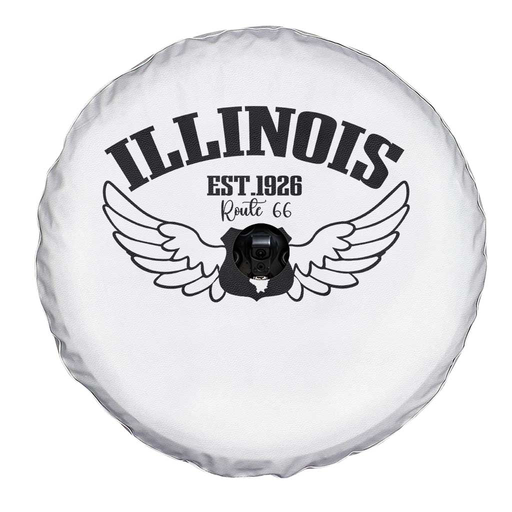 Illinois Route Highway 66 Souvenir Spare Tire Cover Open Road Adventure