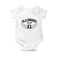 Illinois Route Highway 66 Souvenir Baby Onesie Open Road Adventure