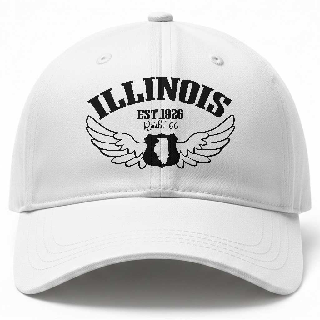 Illinois Route Highway 66 Souvenir Baseball Cap Open Road Adventure