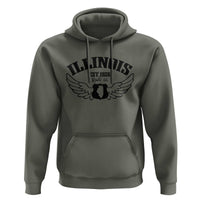 Illinois Route Highway 66 Souvenir Hoodie Open Road Adventure
