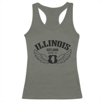 Illinois Route Highway 66 Souvenir Racerback Tank Top Open Road Adventure