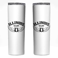 Illinois Route Highway 66 Souvenir Skinny Tumbler Open Road Adventure